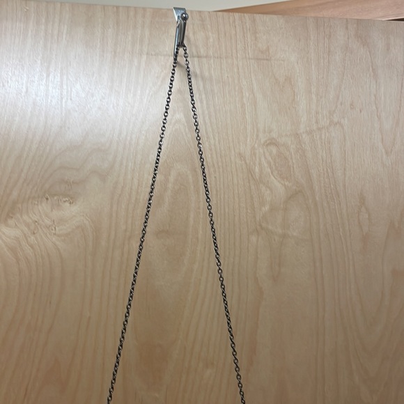 Saks Fifth Avenue sparkly gemstones clutch with chain link strap. - Picture 10 of 15